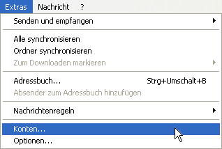 Outlook Express einrichten