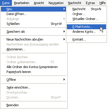 Thunderbird 3 einrichten